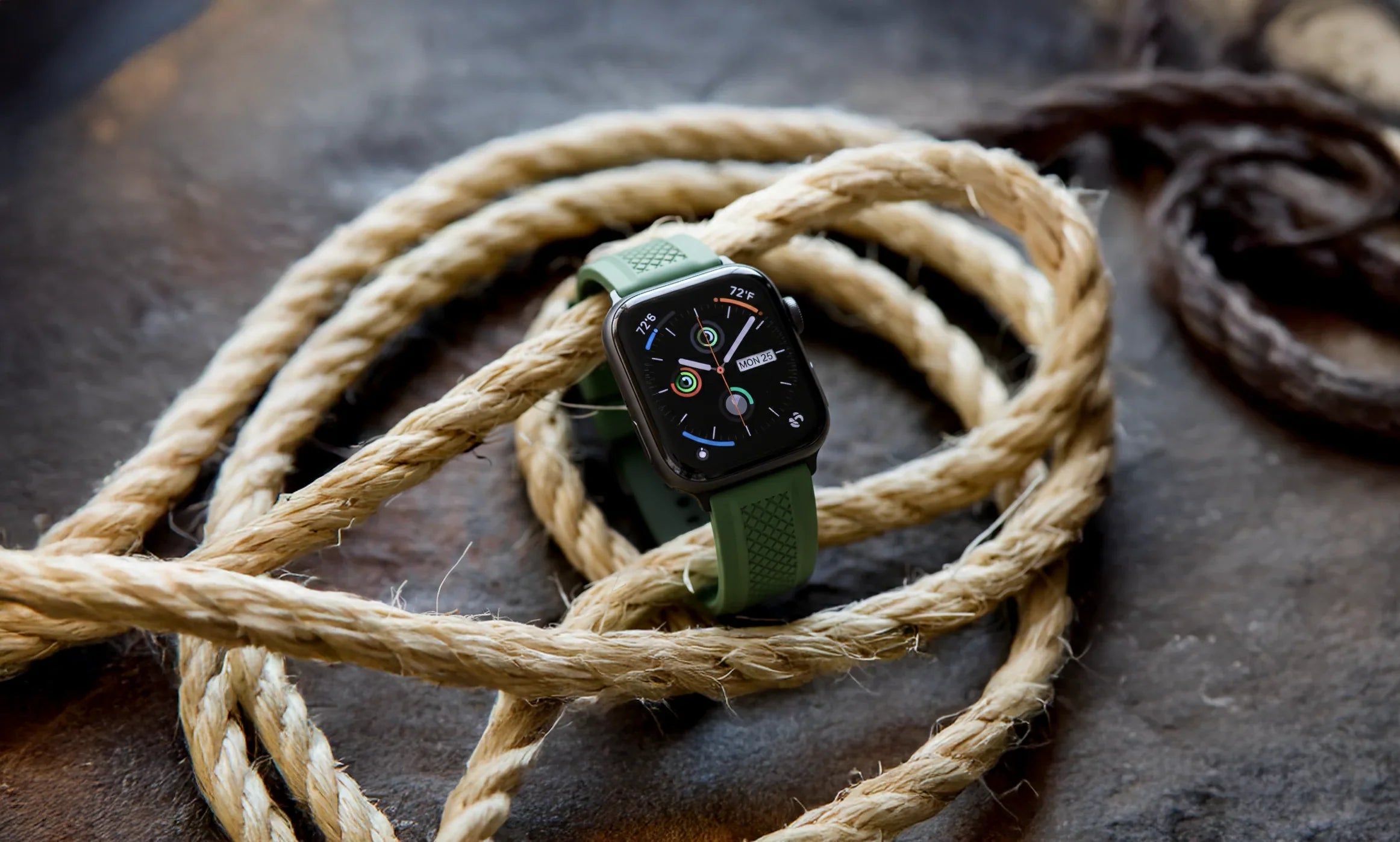 Crosshatch Rubber Bands For Apple Watch