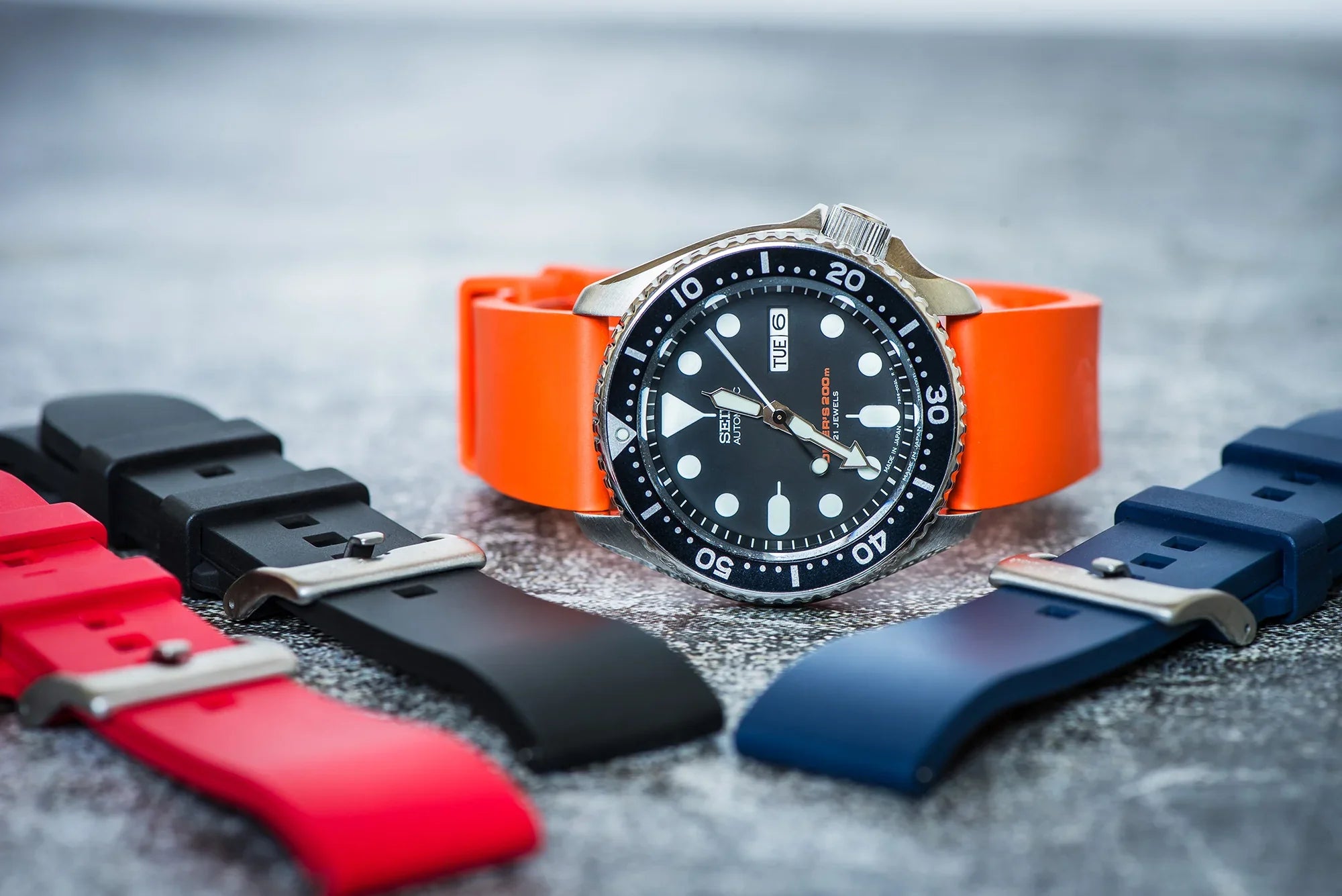 Smooth Rubber Watch Bands