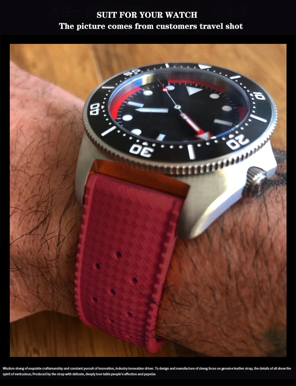 Tropical Silicone Watch Band 18–22mm (Quick Release)