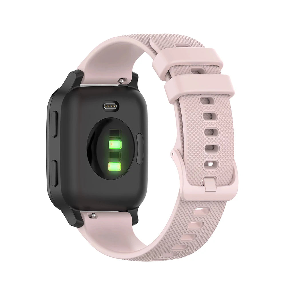 20mm Silicone Strap for Garmin Venu SQ/Venu 2 Plus & Amazfit Bip S/U