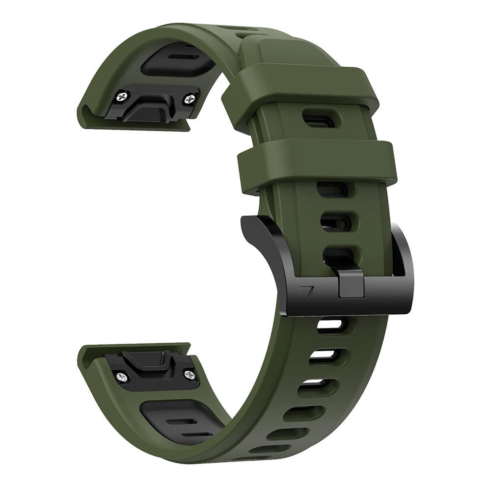 QuickFit Silicone Strap for Garmin Fenix Series (22-26mm)
