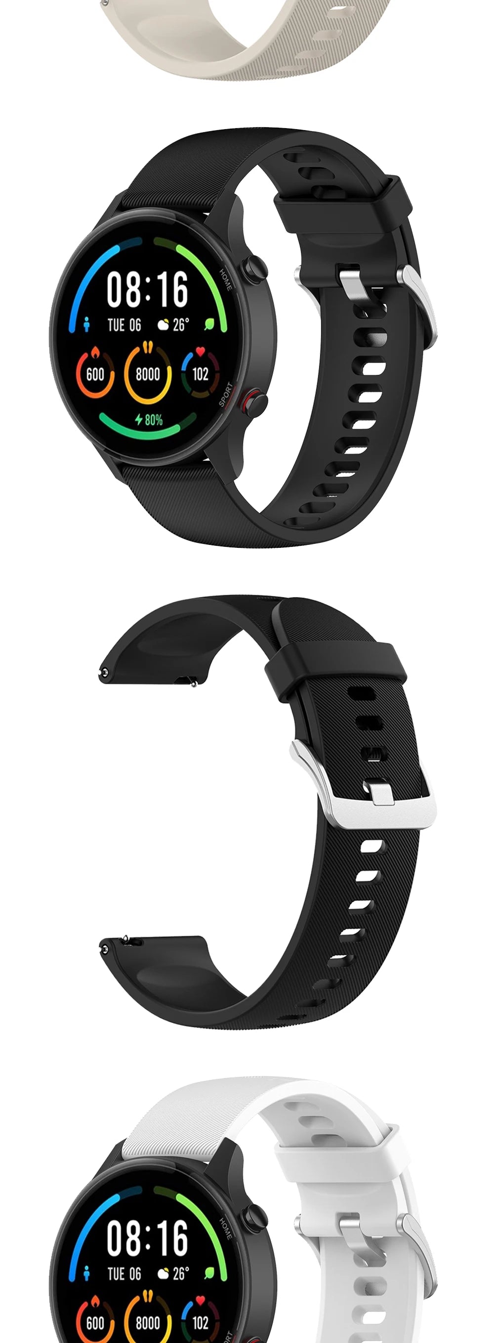 22mm Silicone Strap for Huawei Watch GT Series (GT2, GT3, GT2 Pro, GT2E)