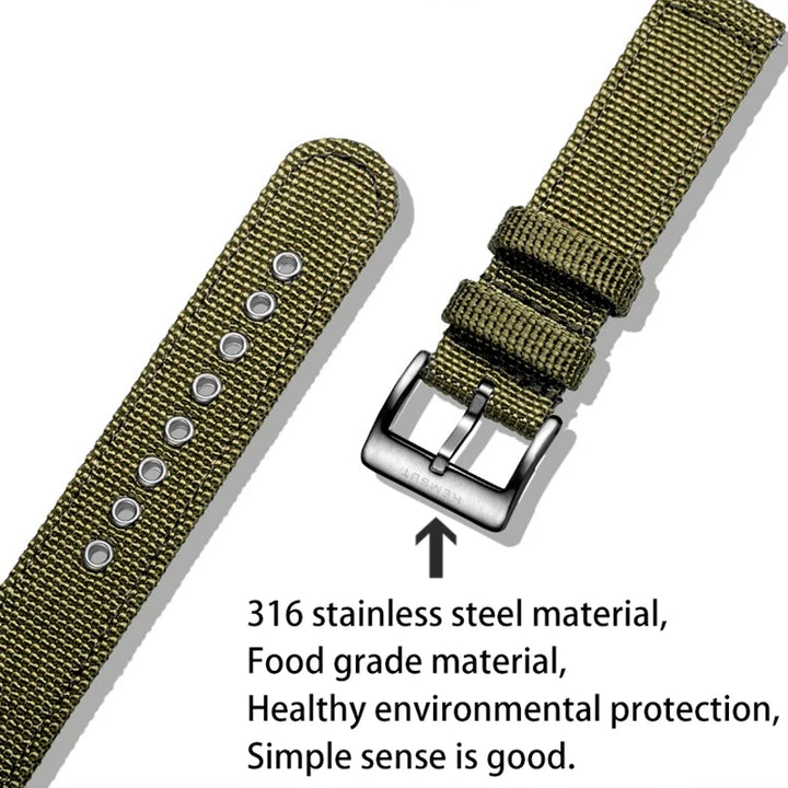 Hemsut High Quality Nylon Watch Bands Quick Release  Movement Wrist Straps Military Breathable Waterproof 18/20/22/24mm
