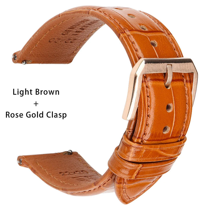 Quick Release Leather Watch Band For Tissot Seiko Longines MIDO Watch Accessories Cow Leather Strap Bracelet Watchband