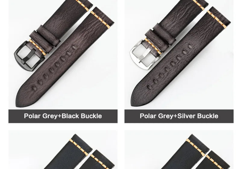 Handmade Vintage Leather Watch Strap 18–24mm – MAIKES