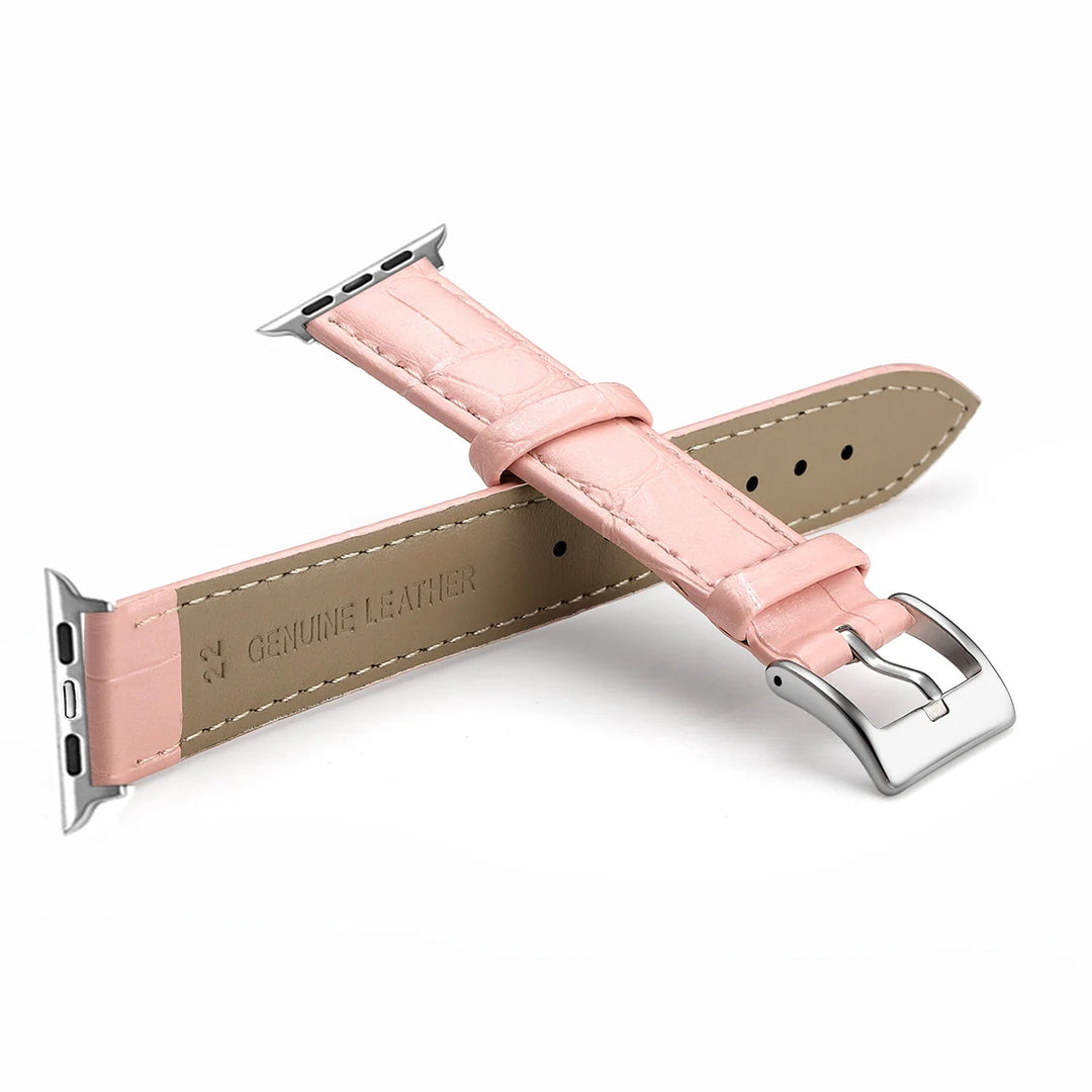 Leather Apple Watch Band (38/42mm, Series 3–6/SE Compatible)