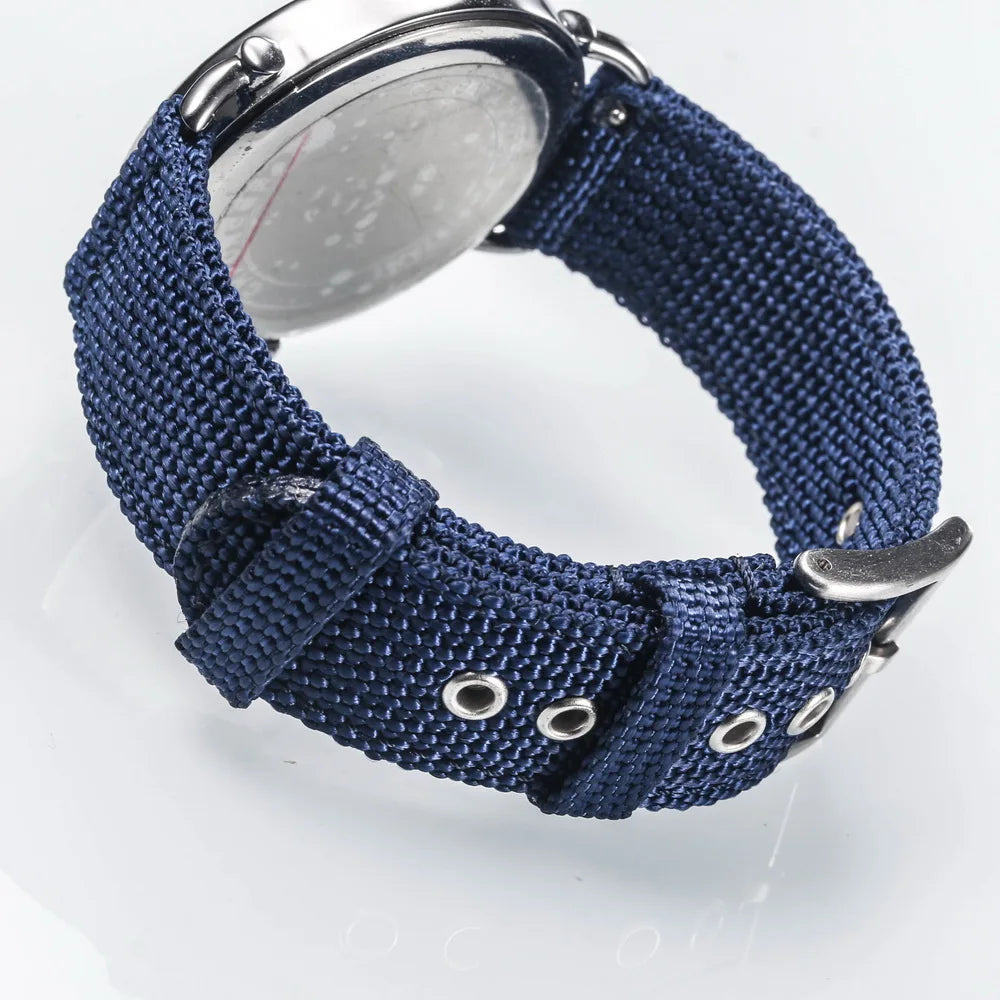HEMSUT Nylon Quick-Release Military Watch Band (18-24mm)