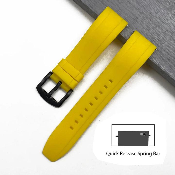 JUELONG Quick Release Watchbands Quality Silicone Rubber Watch Straps 20mm 22mm 24mm Waterproof Diving Men Watches Accessories