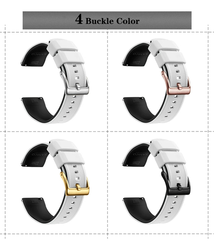 Premium Silicone Quick-Release Watch Band 18/20/22mm