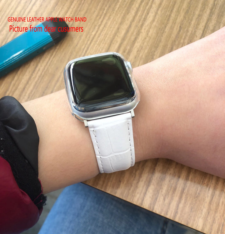 Leather Apple Watch Band (38/42mm, Series 3–6/SE Compatible)