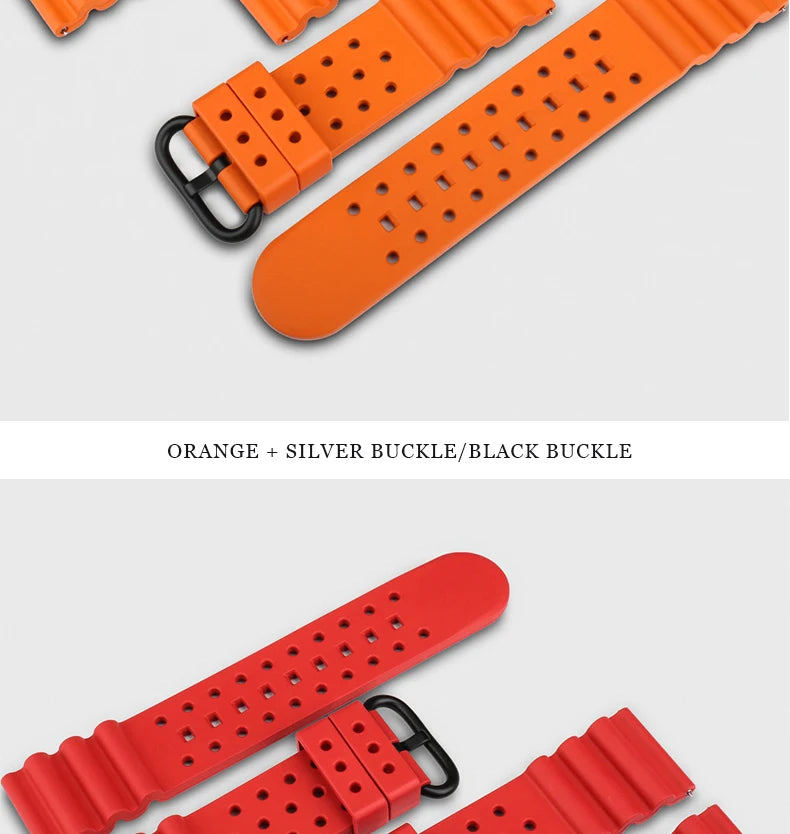Quick Release Watch Bands 20mm 22mm 24mm Watch Accessories Sport Rubber Watch Strap Smart Watch Bracelet Belt