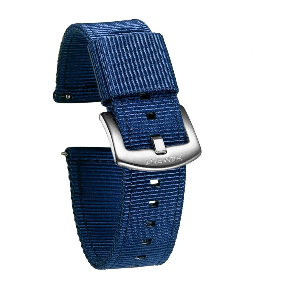 Military Nylon Quick-Release Watch Strap (18-24mm)