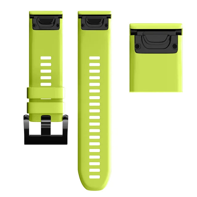 Quick-Release Silicone Sport Strap for Garmin Fenix & Forerunner