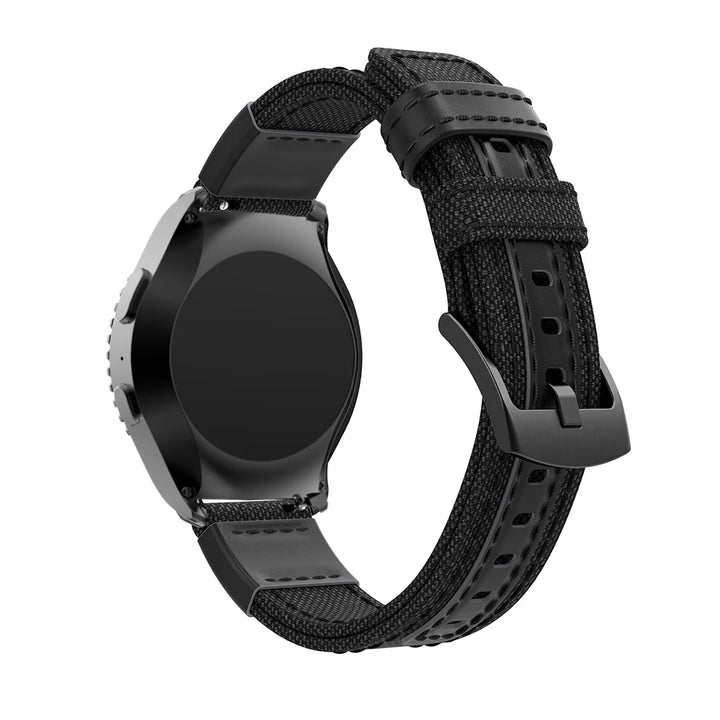 Canvas Strap for Samsung Gear S2, S3 & Galaxy Watch (20-22mm)