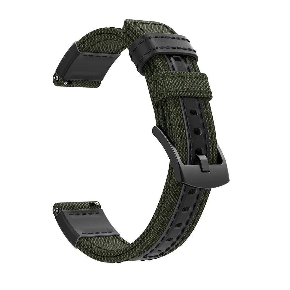 Canvas Strap for Samsung Gear S2, S3 & Galaxy Watch (20-22mm)