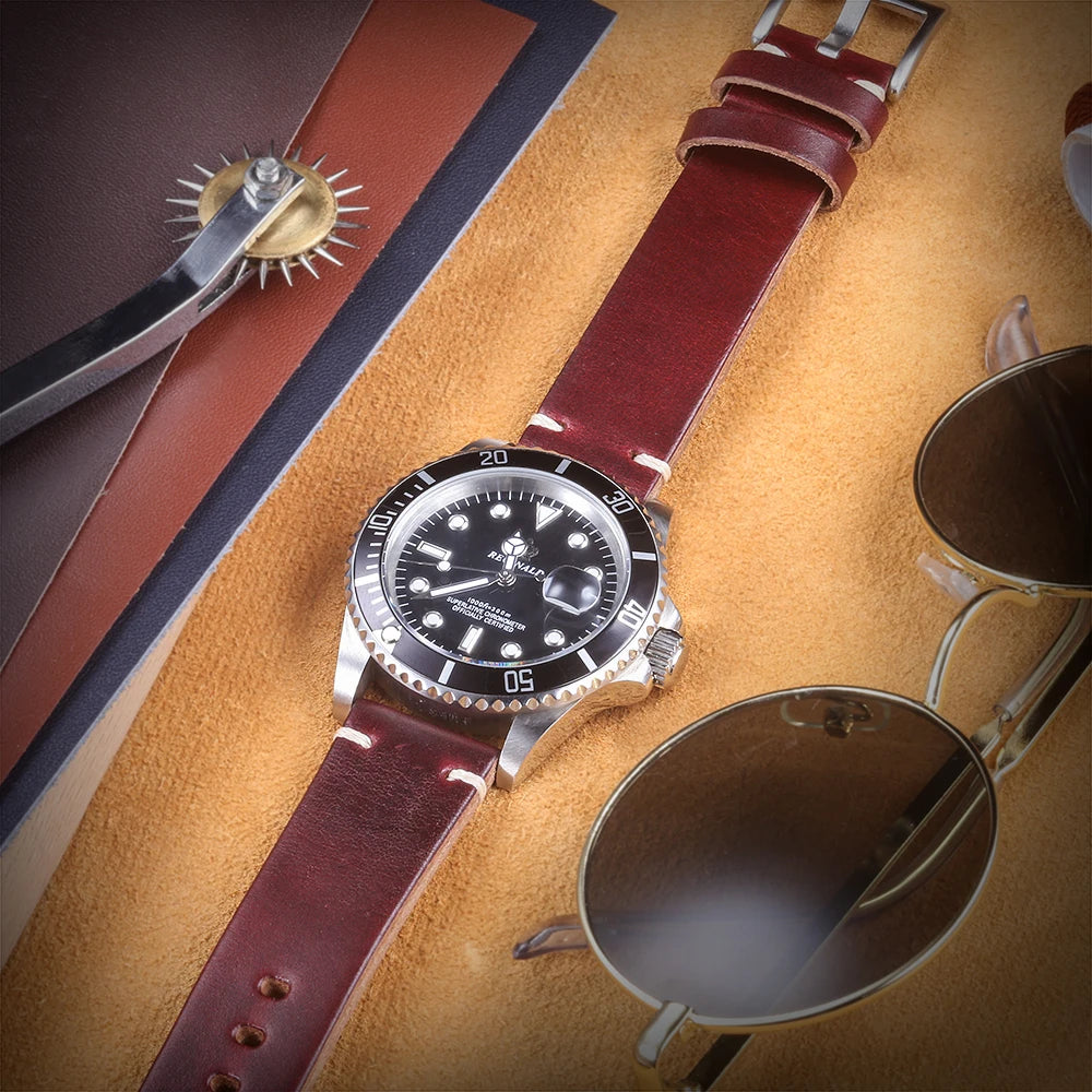 Hemsut Horween Chromexcel Leather Watch Strap – Quick Release, Handmade