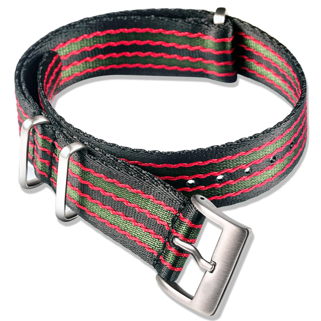 Military Nylon One-Piece Watch Band – 18/20/22/24mm