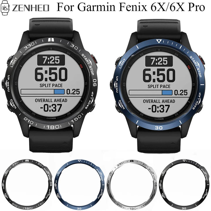 Metal Bezel Ring for Garmin Fenix 6X Pro/Sapphire