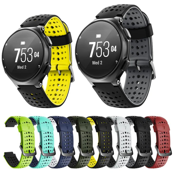 22mm Silicone Watch Strap for Garmin Forerunner 230/235/620/630/735XT
