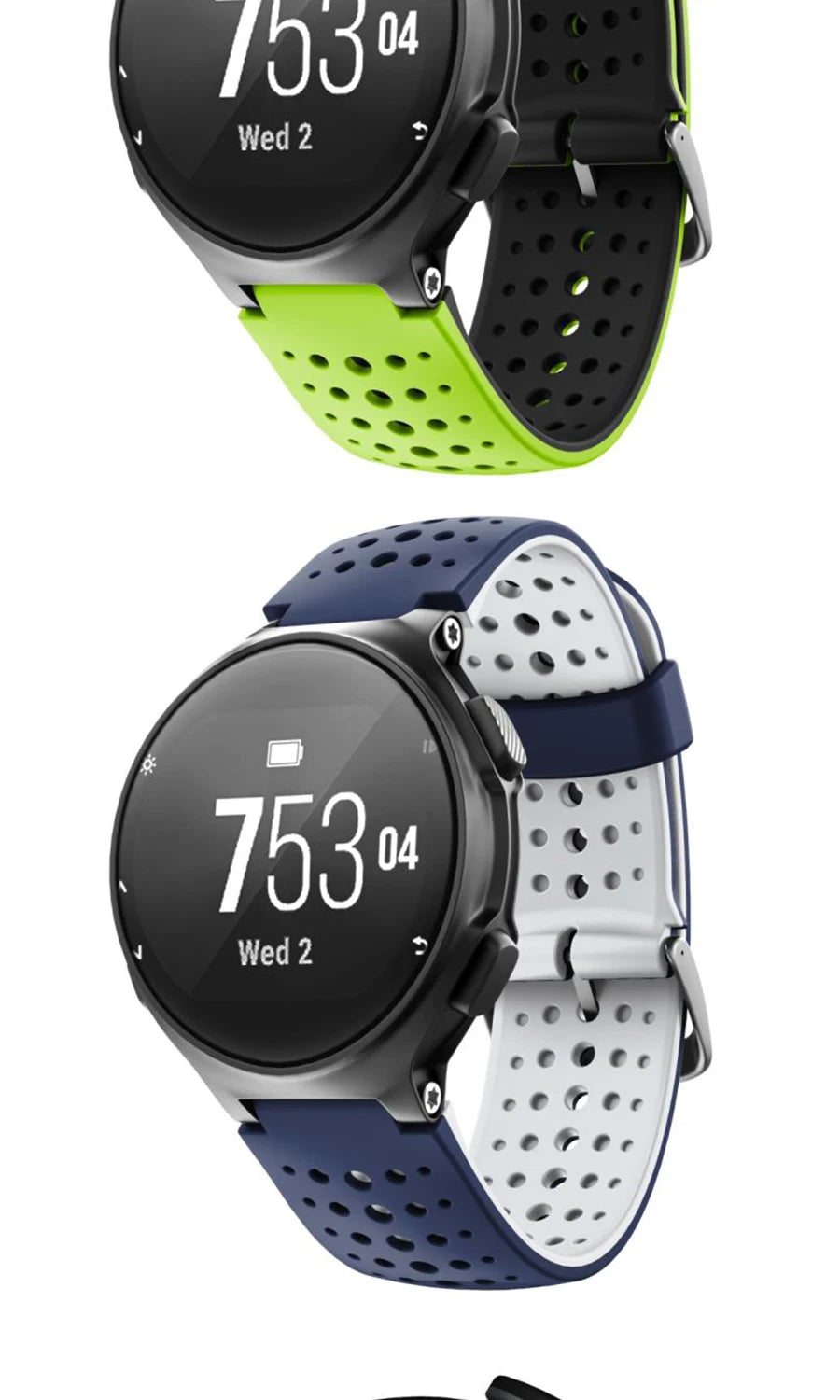 22mm Silicone Watch Strap for Garmin Forerunner 230/235/620/630/735XT