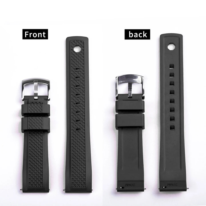 FKM Rubber Watch Strap 20/22mm for Samsung Galaxy 46mm & Huawei GT2/Amazfit GTR 47mm