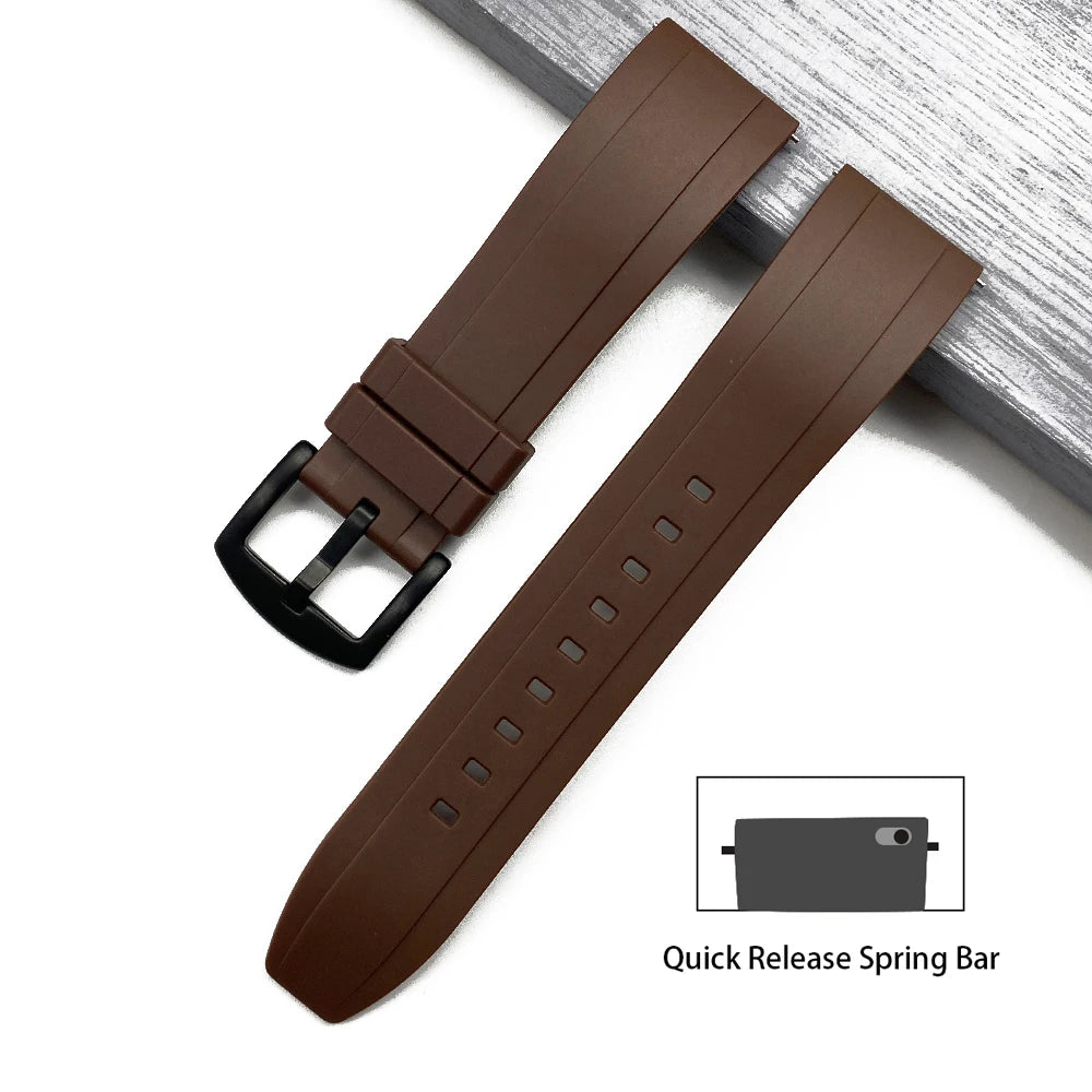 JUELONG Quick Release Watchbands Quality Silicone Rubber Watch Straps 20mm 22mm 24mm Waterproof Diving Men Watches Accessories