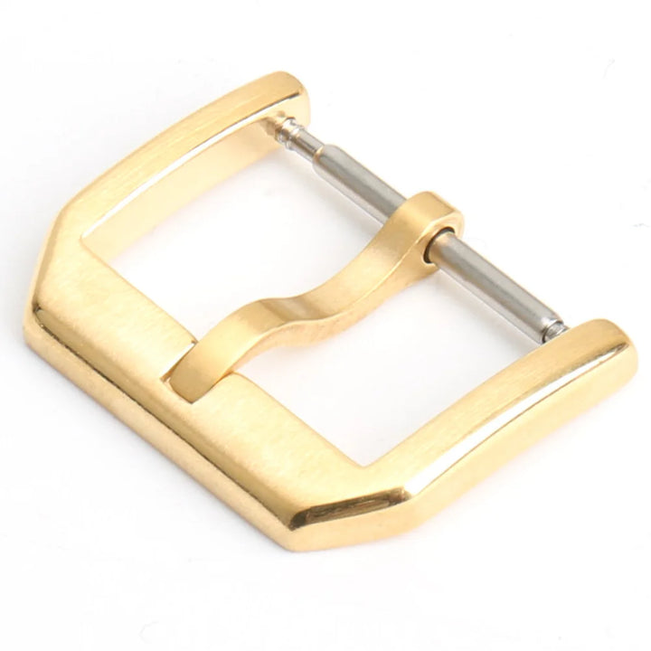 MAIKES Stainless Steel Watch Clasp 16mm 18mm 20mm 22mm Black Rose Gold Watch Buckle For Leather Watch Band