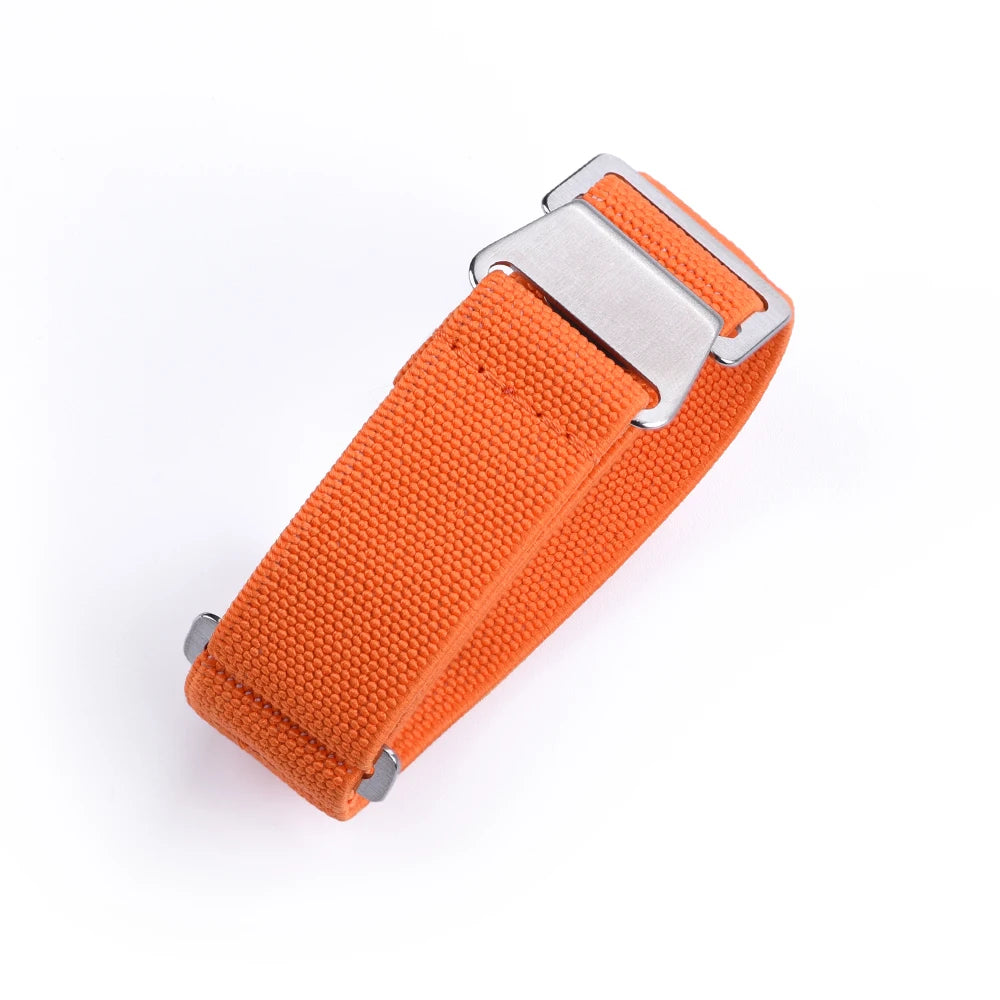 NATOBELT 60s French Troops Parachute Bag Elastic Strap 20mm 22mm Nylon Watchbands Man's Universal Smart Watch Fabric Wristband