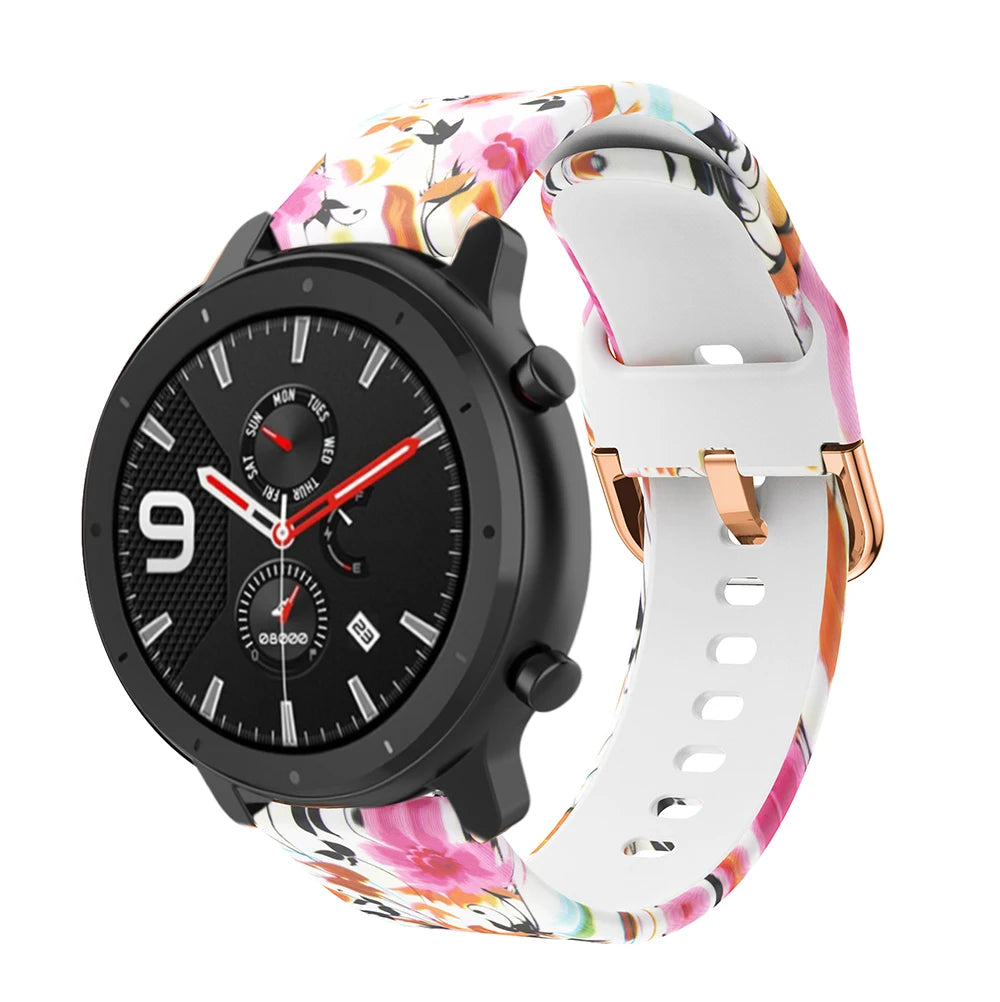 Silicone Watch Strap – 20/22mm for Huawei GT2/GT3 & Garmin Forerunner