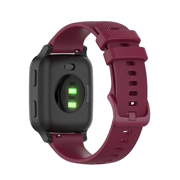 20mm Silicone Strap for Garmin Venu SQ/Venu 2 Plus & Amazfit Bip S/U