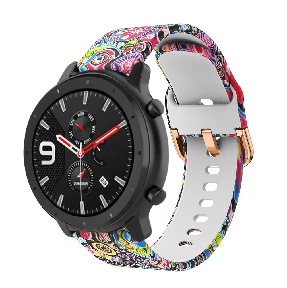 Silicone Watch Strap – 20/22mm for Huawei GT2/GT3 & Garmin Forerunner