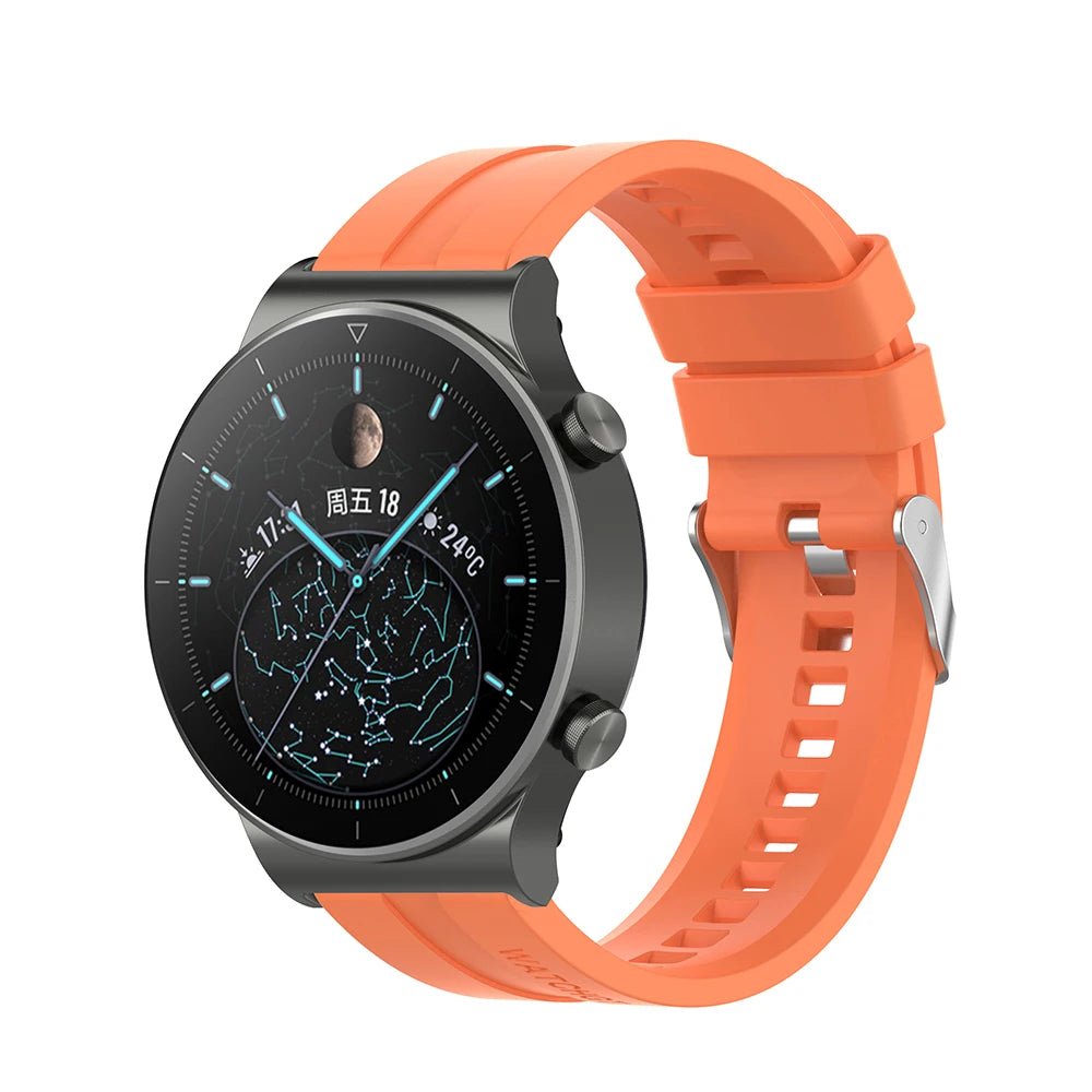 22mm Silicone Watch Strap for Huawei GT2 Pro, GT3 & Honor Magic 2 – 46mm