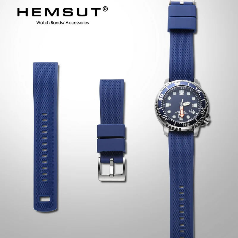 Hemsut Silicone Quick-Release Watch Strap – 18/20/22mm for Galaxy Watch