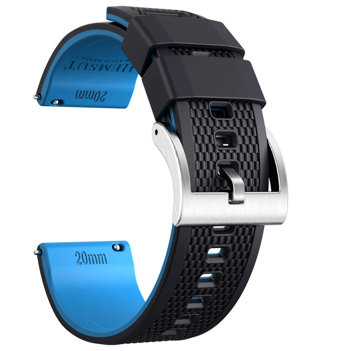 Hemsut Silicone Quick-Release Watch Strap – 18/20/22mm for Galaxy Watch