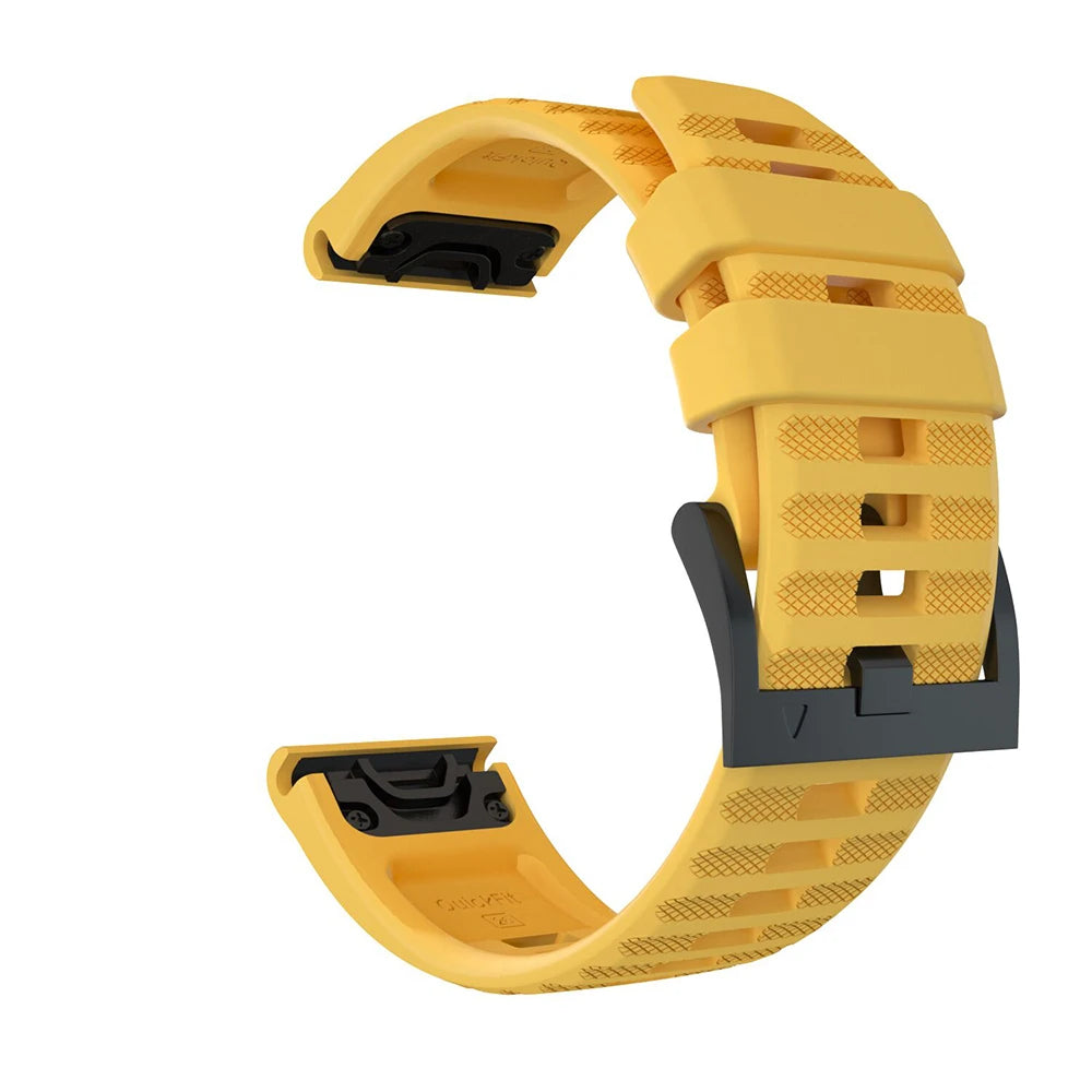 Quick-Fit Silicone Watch Strap – 22–26mm for Garmin Fenix & Epix