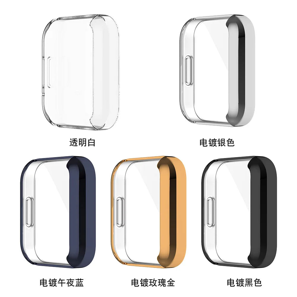 Electroplated TPU Protective Case for Redmi Watch 2 Lite – Full Screen Bumper