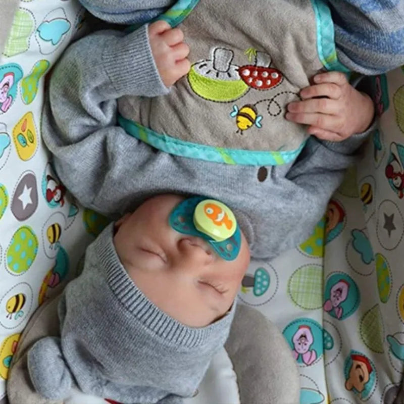 19″ Levi Realistic Reborn Baby Doll – Vinyl/Silicone Body, Hand‑Painted Hair