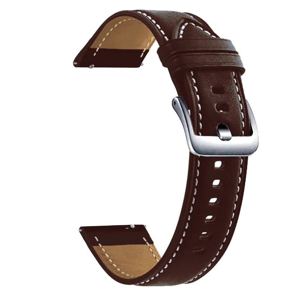 20mm 22mm Leather Strap For Samsung Galaxy Watch 3 Gear S3 Replacement Watch Band For Huawei Watch GT4 GT3 GT2