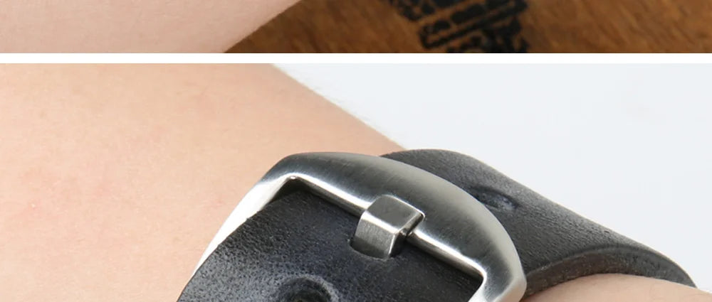 MAIKES Stainless Steel Watch Buckle 16mm 18mm 20mm 22mm 24mm Leather Strap Watch Clasp Black Rose Gold