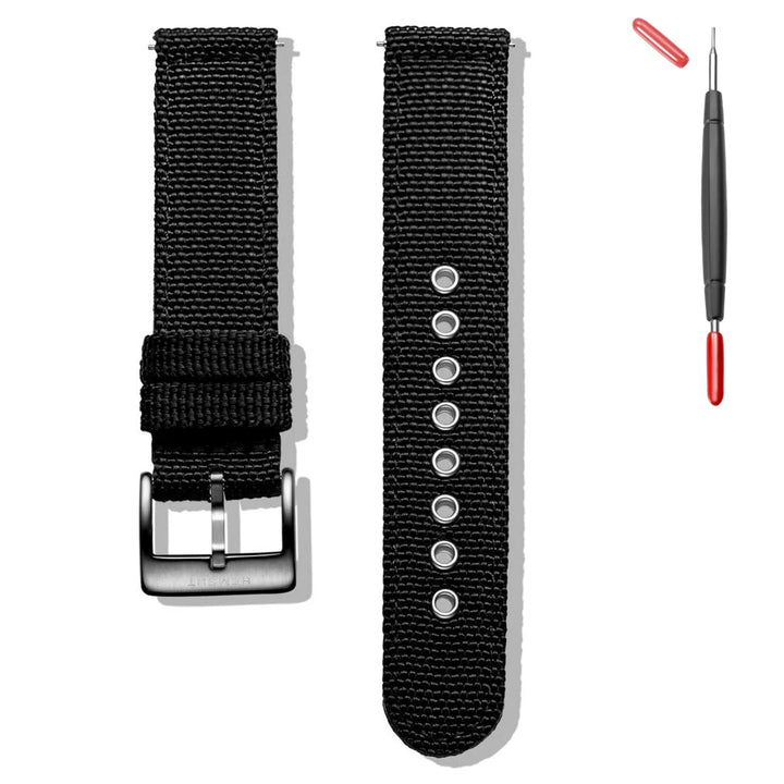 Hemsut Nylon Quick-Release Watch Strap – 18–24mm Military Style