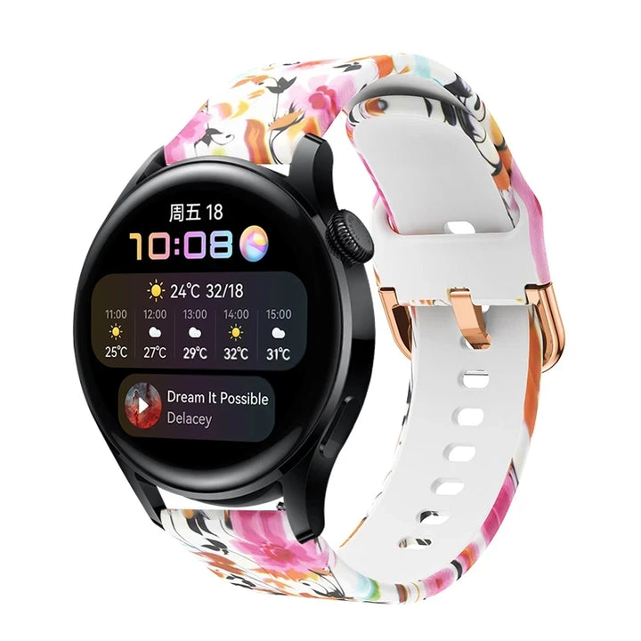 Silicone Watch Strap – 20/22mm for Huawei GT2/GT3 & Garmin Forerunner