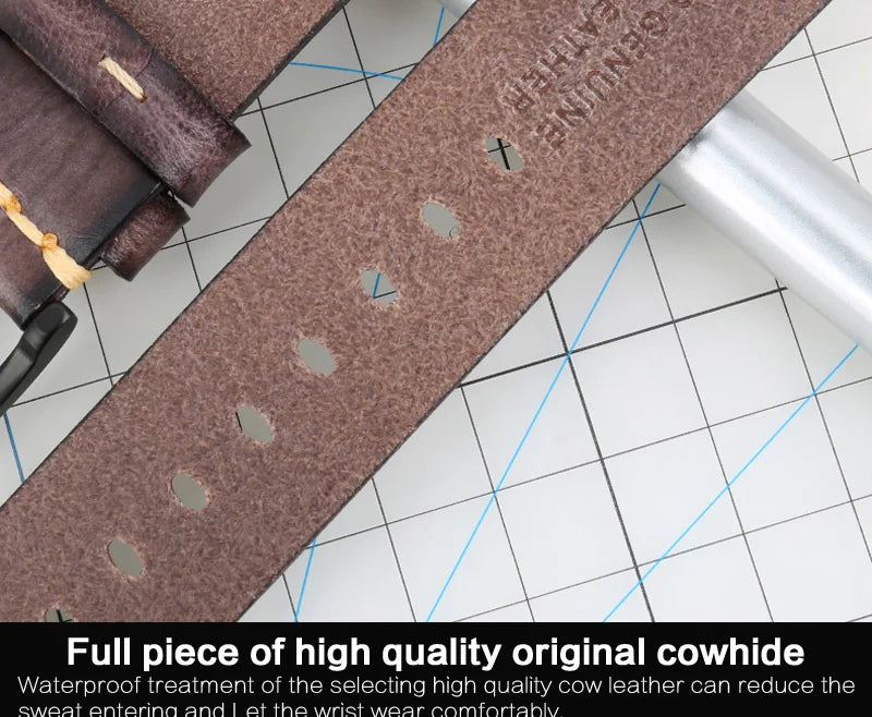 Handmade Leather Strap Watch Band For Apple Watch 45mm 41mm 44mm 42mm 40mm Series 9 8 7 6 SE 5 4 iWatch Bracelet