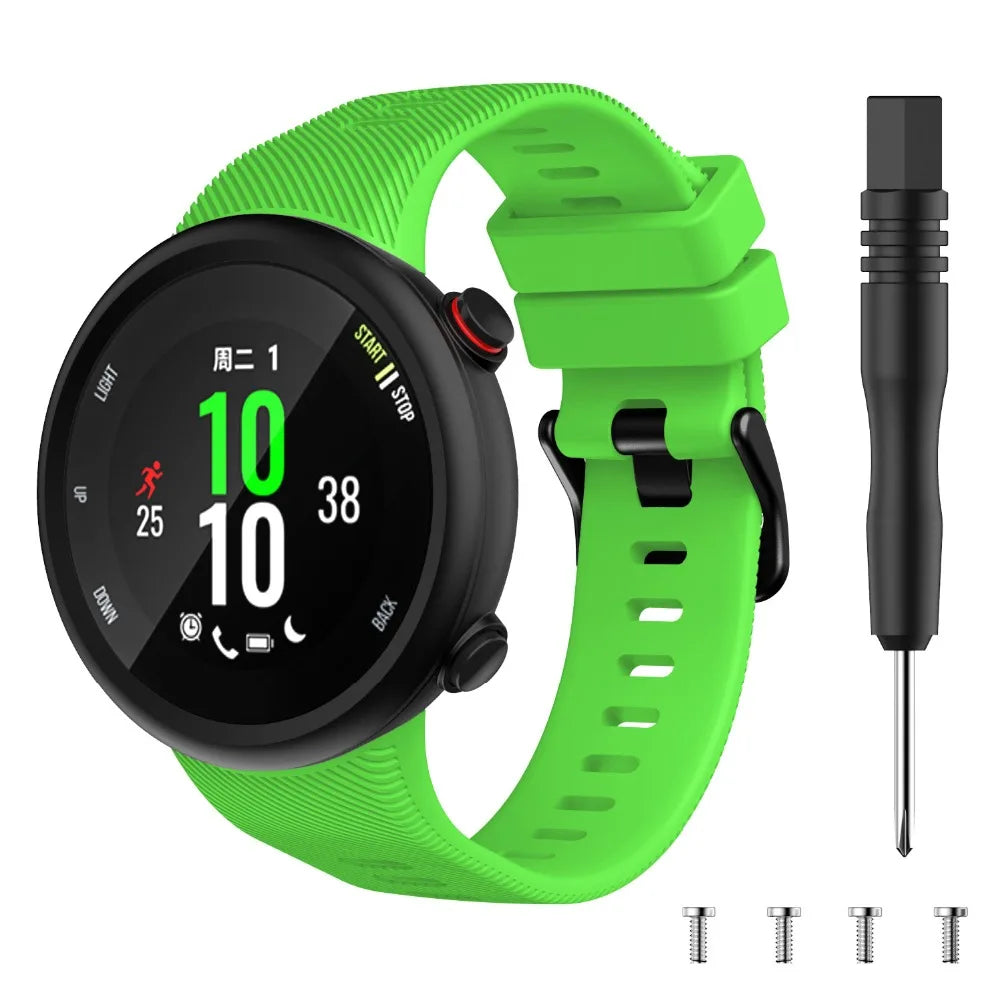 Silicone Watch Strap for Garmin Forerunner 45/45S & Swim 2