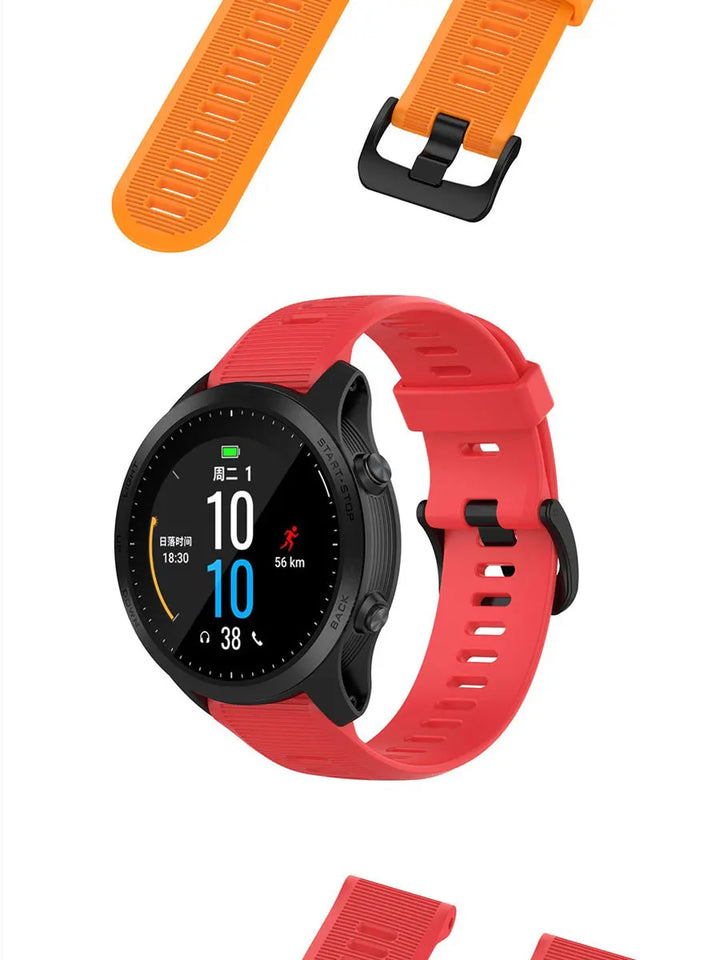 22mm Soft Silicone Strap for Garmin Forerunner & Fenix Series