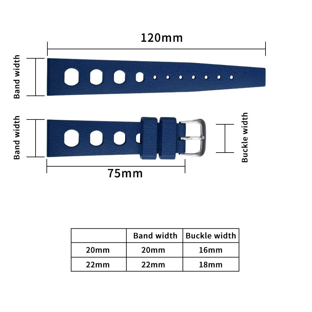 New Design FPM/FKM Tropical Watch Strap 20mm 22mm Quick Release Rubber Watchbands For Omega Tudor S-eiko Watches Accessories