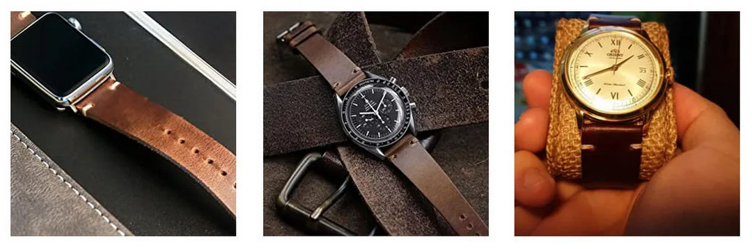 Horween CXL Genuine Leather Watch Strap 18–22mm Quick Release