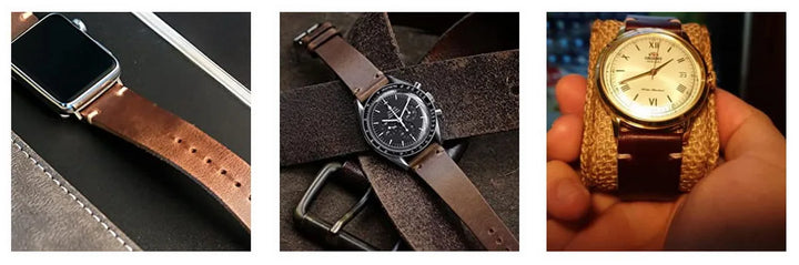 Horween CXL Genuine Leather Watch Strap 18–22mm Quick Release