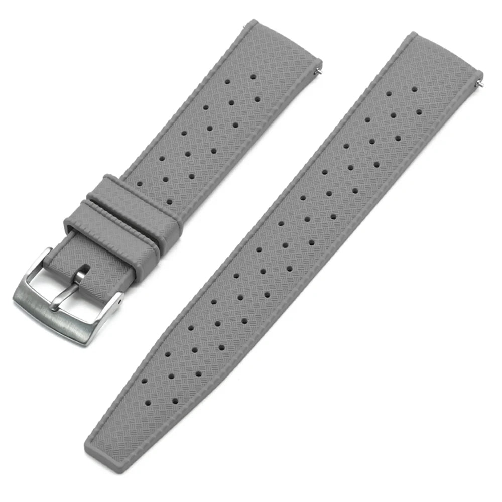 Premium Grade Fluororubber Tropical Watch Strap 18mm 20mm 22mm 24mm For S-eiko SRP777J1 FKM Watch Bands For Men's Diving Watches