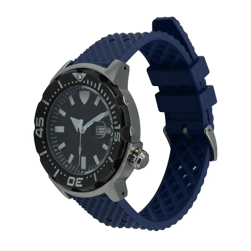 Quick Release FKM Fluorine Rubber Watch Strap – Waterproof 20/22mm