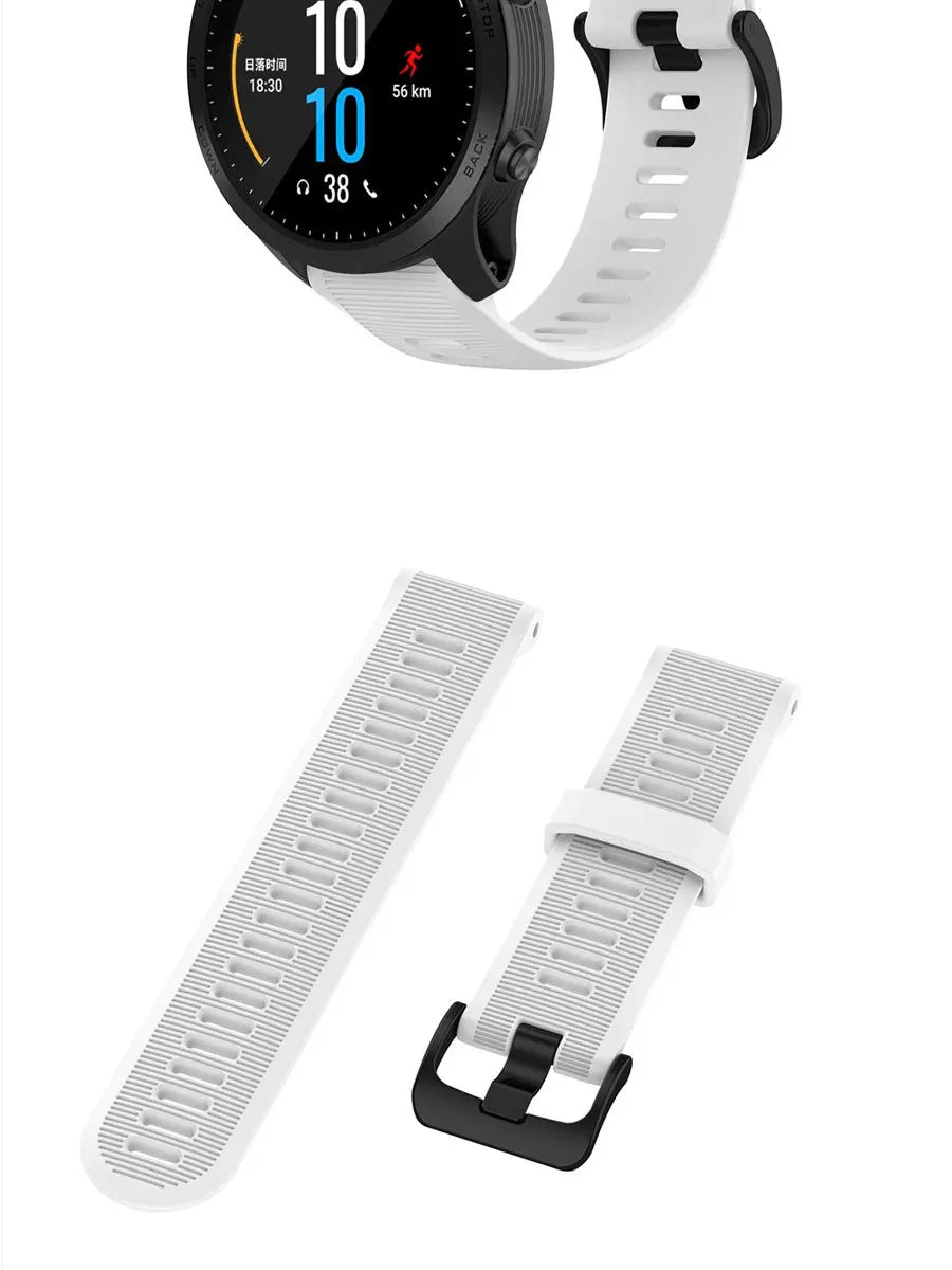 22mm Soft Silicone Strap for Garmin Forerunner & Fenix Series